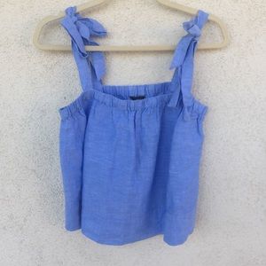 JCREW| blue summer top